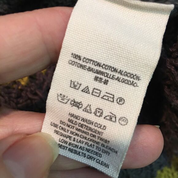 Free People Greenwhich Village Striped Oversized Cotton Knit Sweater Size XS - Picture 7 of 7